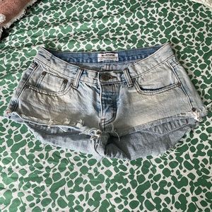 One Teaspoon Bonita Low Waist Denim Shorts